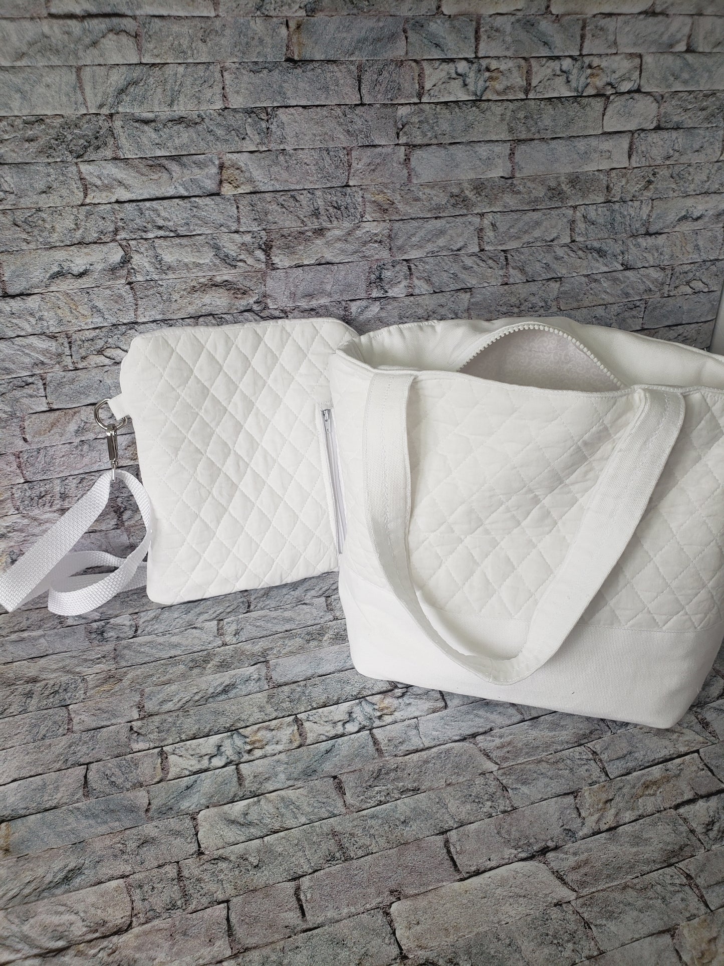 Snow white Chasity Bucket & Crossbody Set