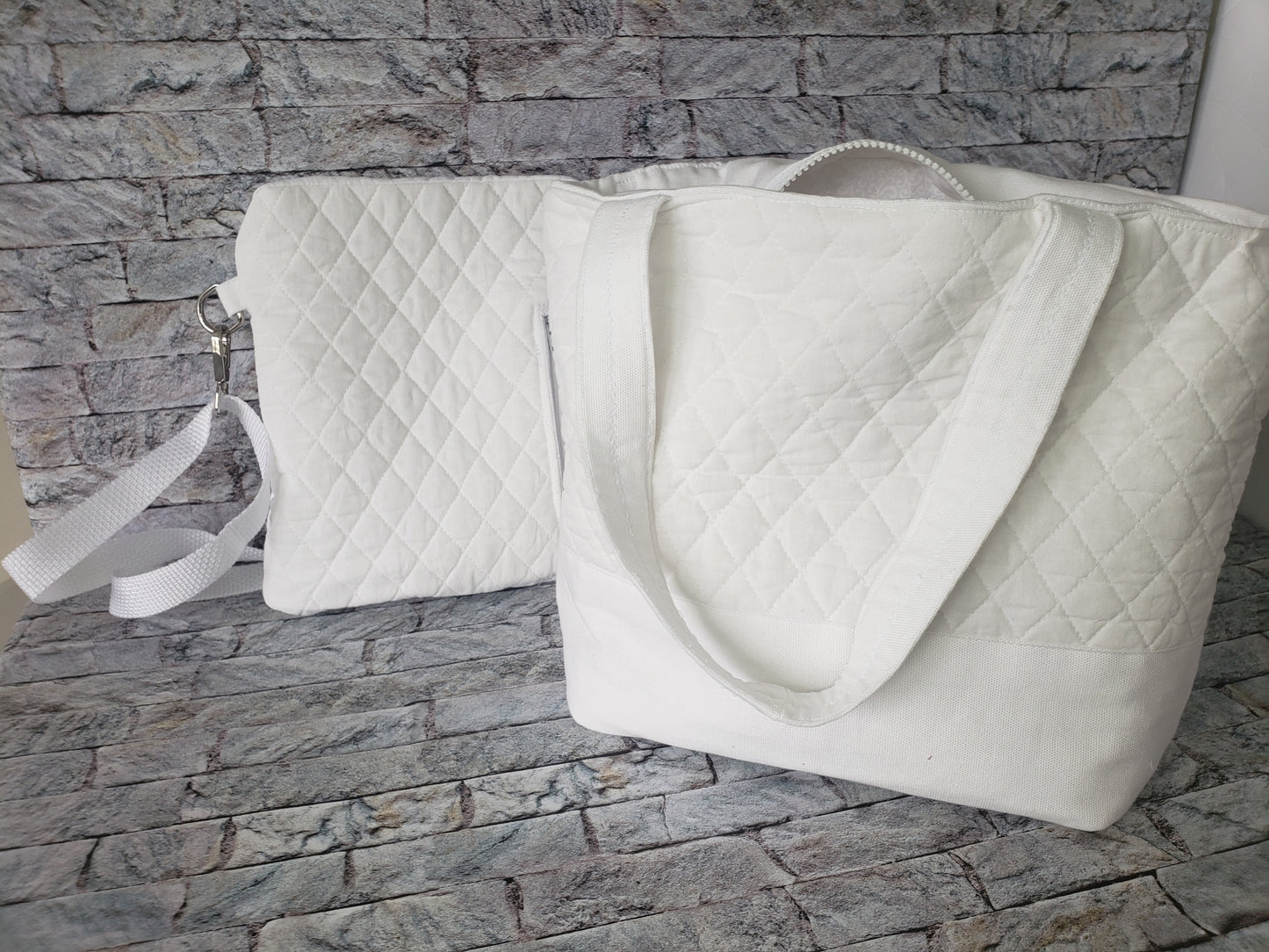 Snow white Chasity Bucket & Crossbody Set