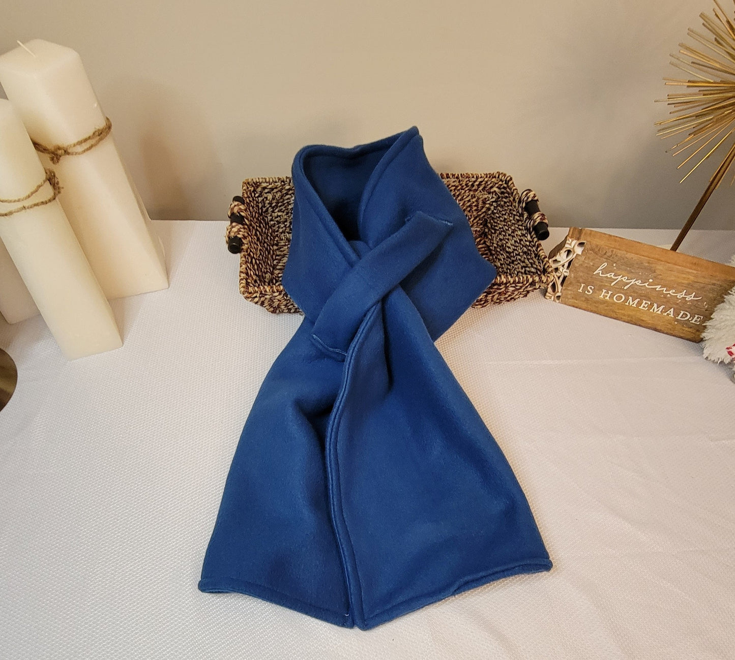 Blue Pull Through Scarf