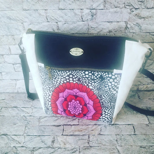 White Floral Isha Medium Crossbody