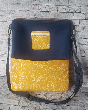 Blue & Yellow Jordan Laptop Sleeve with Strap