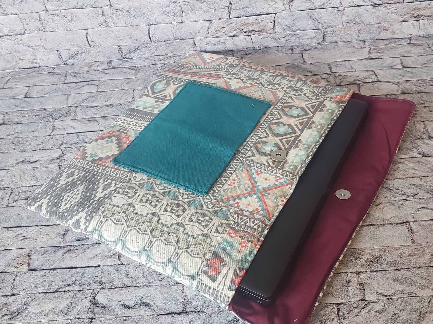 Turquoise Ayana Laptop Envelope