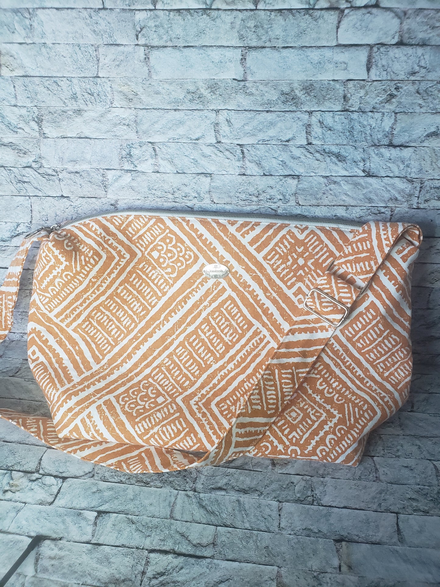 Orange Jazmine Large Crossbody