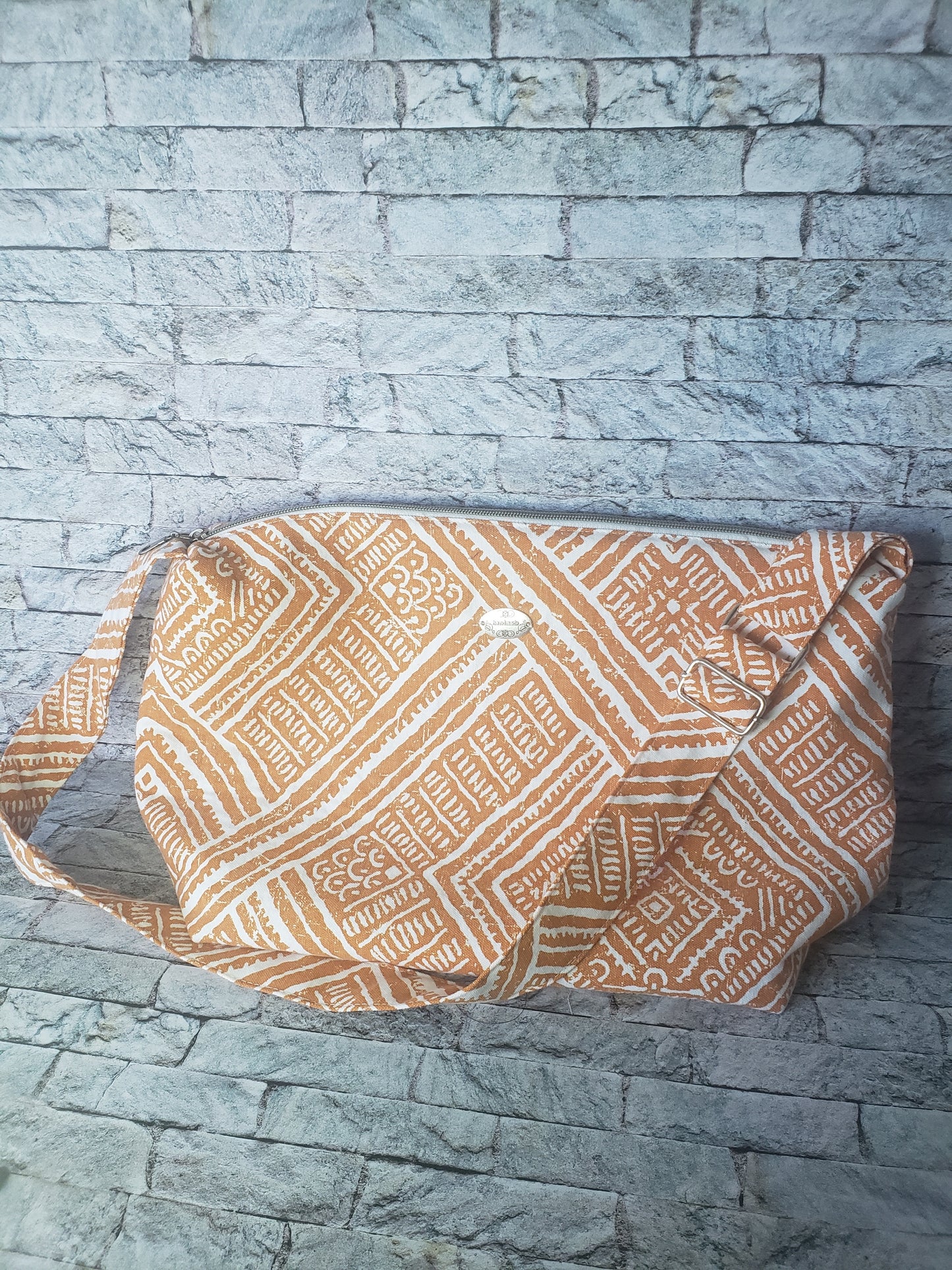 Orange Jazmine Large Crossbody
